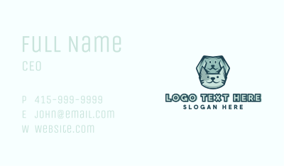 Cat & Dog Grooming Business Card Image Preview