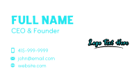 Generic Swoosh Line Business Card