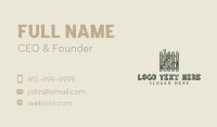 Landscaping Lawn Fence Business Card