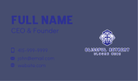 Christianity Blue Crucifix Business Card