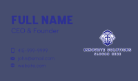 Christianity Blue Crucifix Business Card