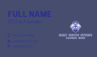 Christianity Blue Crucifix Business Card