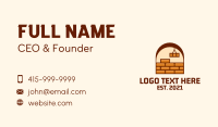 Brick Wall Design Business Card