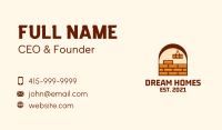 Brick Wall Design Business Card