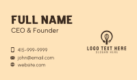 Bakeshop Lightbulb Idea Business Card Design