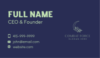 Floral Night Moon Business Card