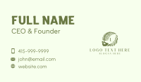 Tropical Leaf Hand Business Card