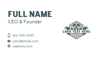 Lumberjack Axe Handsaw Business Card Design