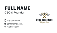 Golden Viking Armor Museum Business Card