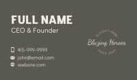 Elegant Cursive Business Business Card Image Preview