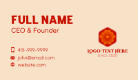 Orange Flower Spa Business Card Design