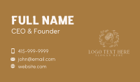 Floral Hairdresser Boutique Business Card