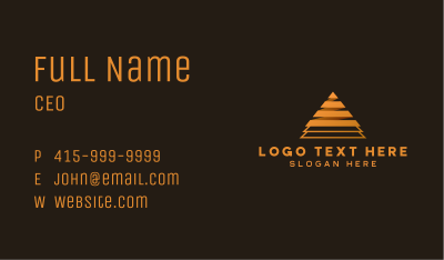 Pyramid Company Firm  Business Card Image Preview