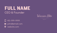 Invitation Business Card example 1