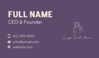 Female Hair Stylist Business Card