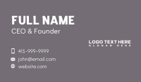 Marketing Business Card example 2