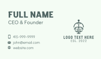 Green Law Firm Scale  Business Card
