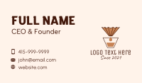 Brewed Coffee Filter  Business Card