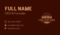 Planer Saw Carpentry Business Card