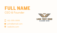 Holy Wing Halo Business Card Design