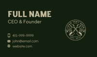 Shovel Agriculture Landscaping Business Card