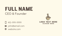 Guitar Singer Mascot Business Card