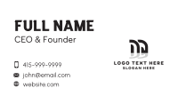 Creative Marketing Letter M Business Card
