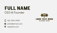 Bodybuilding Barbell Gym Business Card