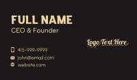 Vintage Classic Wordmark Business Card Design