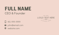 Branding Business Card example 2