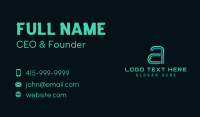 Technology Network Software Business Card