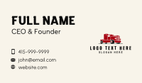 Trailer Truck Vehicle Business Card Design