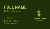 Green Tea Writing Pen  Business Card