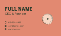 Event Planner Circle Letter Business Card Design