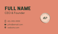 Event Planner Circle Letter Business Card