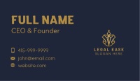 Prosecutor Justice Scale  Business Card Design