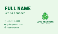 Leaf Pear Fruit Business Card Design