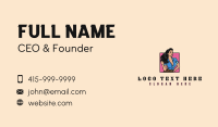 Sexy Woman Hairstylist Business Card