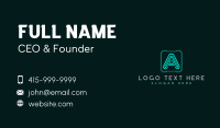 Modern Generic Letter A Business Card