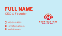 Red Orange Business Card example 4