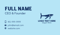 Blue Whale Calf Business Card Design