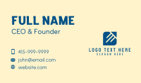 Blue Business Shape Business Card