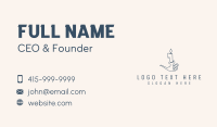 Scented Candle Light  Business Card Design