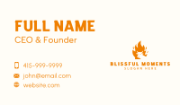 Steakhouse BBQ Flame Business Card Design