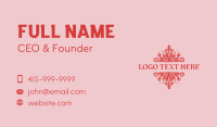 Floral Boutique Gardening Business Card