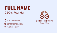 Brown Chain Controller Business Card Design