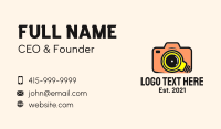 Camera Bulb Lens Business Card Design