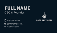 Finger Business Card example 2