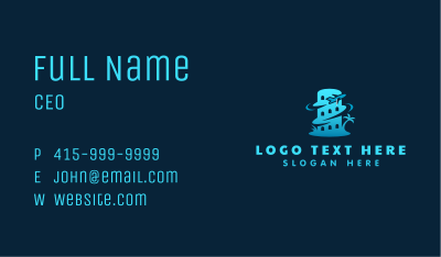 Airplane Tourism Travel Business Card