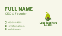 Natural Avocado Drink  Business Card Design